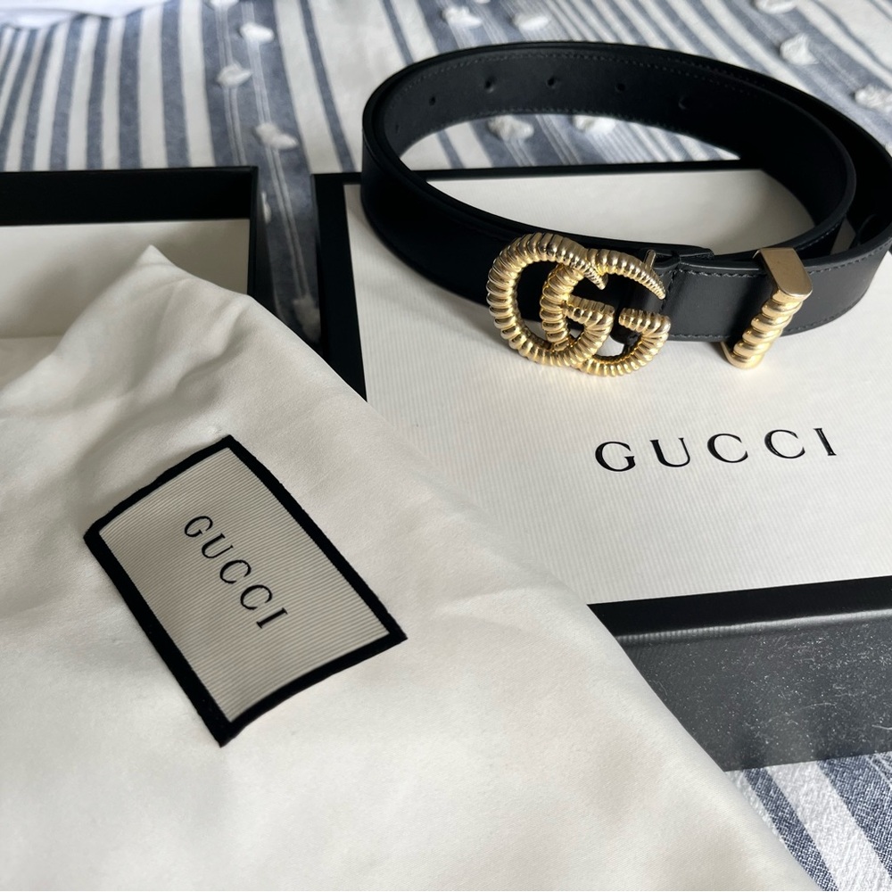 Gucci Moon Torchon Double G 80/32 Belt